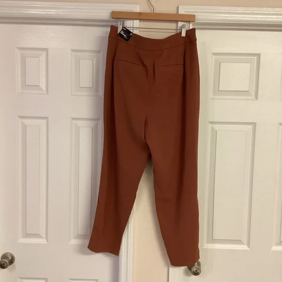 Express Light Brown Stylist Ankle Super High Rise Pant - Picture 6 of 11